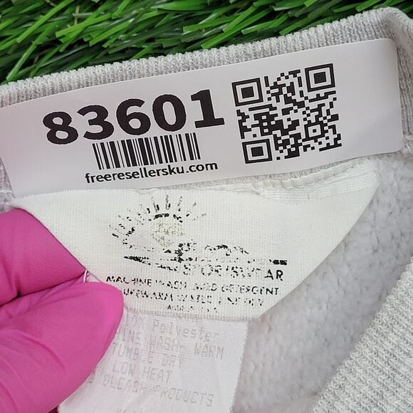 Vintage 80s Pickus Construction Sweatshirt XL 24x24 Crop Boxy USA - Picture 7 of 16